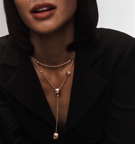 chanel 2-tone chains hang neckl|chanel chain necklace.